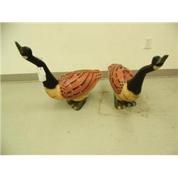 Pair of geese- each approx. 26" tall and 25" from bill to tail (1)