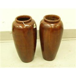 Set of wooden vases- 11-3/4" H, 5-1/2" W (1)