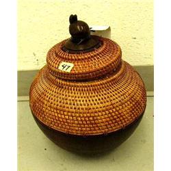 Pot with lid- 12" tall (1)