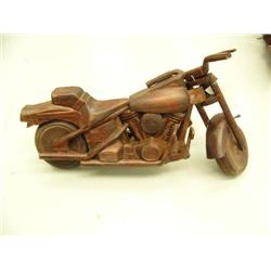 Motorcycle- approx. 11-1/2" H, 25-1/2" W (1)