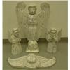 Image 1 : Lot of 4 white-washed angel items (1)