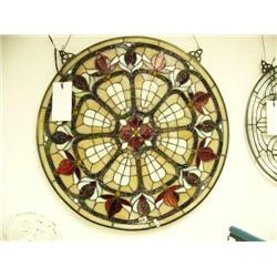 Round piece of stained glass- 24" diameter (1)