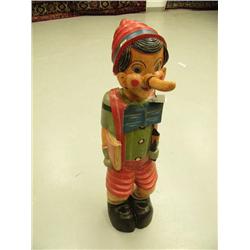Wooden statue of Pinocchio- 39-1/2" tall (1)