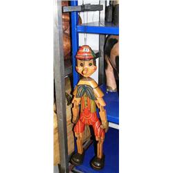Wooden puppet of Pinocchio- 26" approx. height (1)