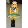 Image 1 : Fisherman with fish tray- 43-1/2" tall (1)
