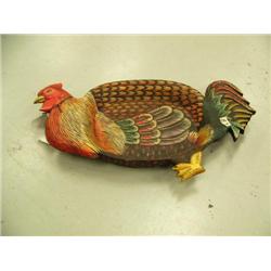 Chicken bowl- 2-1/2" H, 11" D, 21-12" W (1)