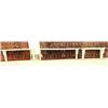 Image 2 : Lot of 3 graduating wall shelves- all 10-1/2" H & 9-3/4" D: graduating width 23-1/2" , 31-1/2"  & 39