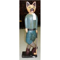 Golfing cat- 40" tall (1)