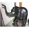 Image 1 : Hand-carved wooden elephant- 16-1/4" tall, 18" tail to trunk (1)