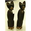 Image 1 : Pair of black cats: each approx. 39-1/2" tall (1)