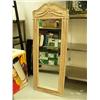 Image 1 : Full length whitewashed mirror- mirror is broken- 71" H, 28" W (1)