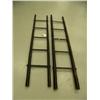 Image 1 : Lot of 2 bamboo ladders- one is 85-1/2" long, other is 86" long (1)