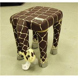 CHOICE on 3 children's stools: giraffe- 12" H, 12" D, 10" W (1)