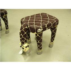 CHOICE on 3 children's stools: giraffe- 12" H, 12" D, 10" W (1)