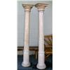 Image 1 : Pair of whitewashed full columns- 81-1/2" tall (1)