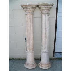 Pair of half columns 58-1/4" tall (1)