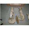Image 1 : Pair of whitewashed cast iron wall hanging cherubs- 24" tall (100)