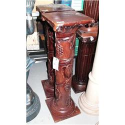 Pair of solid grape design pillars- 39-1/2" tall (1)