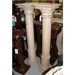 Pair of whitewashed pillars- 58-3/4" tall (1)