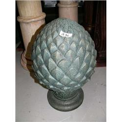 Green cast iron pineapple- 19" tall (100)