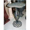 Image 1 : Cast iron beautiful lily pad water fountain with 2 birds- 29" tall (100)