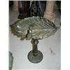Image 1 : Small bird bath with 2 birds cast iron- 21" tall (100)