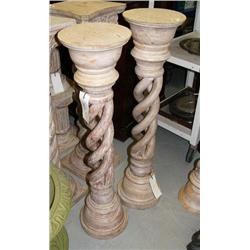 Pair of open twist columns- 39-1/2" tall (1)