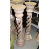 Image 1 : Pair of open twist columns- 39-1/2" tall (1)