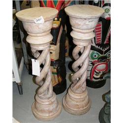 Pair of open twist columns- 32-1/2" tall (1)