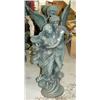 Image 1 : Cast iron male and female embracing figure male has wings- 48" tall (100)
