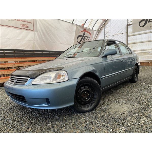 0C --  1999 HONDA CIVIC, BLUE, 183411 KM "NO RESERVE" CHARITY