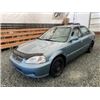 Image 4 : 0C --  1999 HONDA CIVIC, BLUE, 183411 KM "NO RESERVE" CHARITY