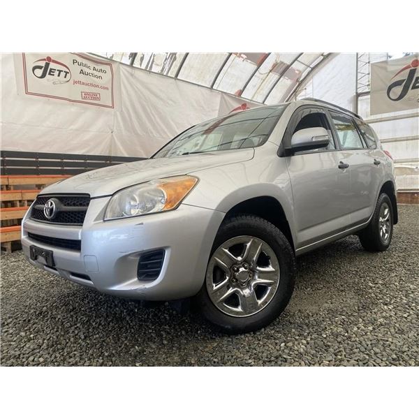 0I -- 2009 TOYOTA RAV-4 AWD, SILVER, 156060 KM "NO RESERVE" CHARITY