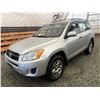 Image 3 : 0I -- 2009 TOYOTA RAV-4 AWD, SILVER, 156060 KM "NO RESERVE" CHARITY