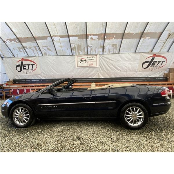 0L -- 2001 CHRYSLER SEBRING LIMITED CONVERTIBLE, Blue, 127680 KM