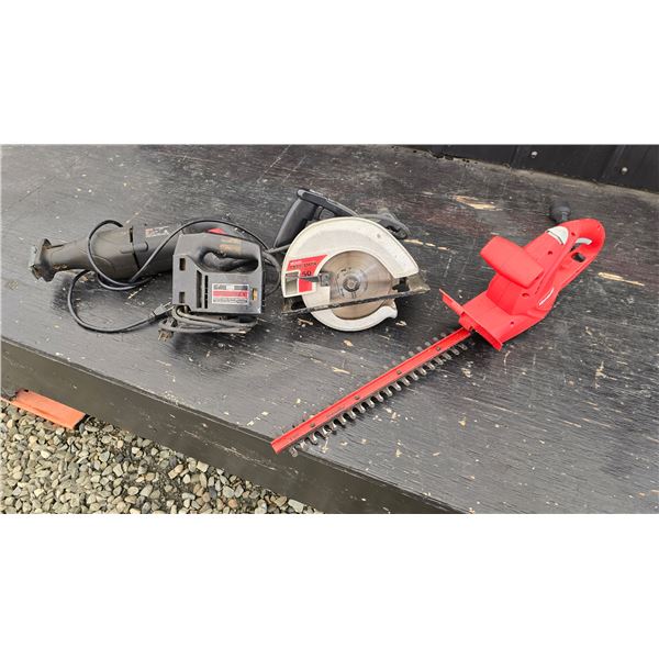 315 -- HEDGE TRIMMER, CIRCULAR SAW, RECIPROCATING SAW, SABRE SAW.