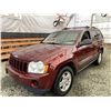 Image 3 : A12A --  2007 JEEP GRAND CHEROKEE LAREDO 4X4, Red, 259081 KM