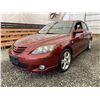 Image 2 : A12M --  2006 MAZDA 3 , Red, 206396 KM