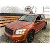 Image 3 : A12L --  2008 DODGE CALIBER R/T AWD, Orange, 132117 KM