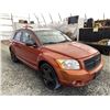 Image 9 : A12L --  2008 DODGE CALIBER R/T AWD, Orange, 132117 KM