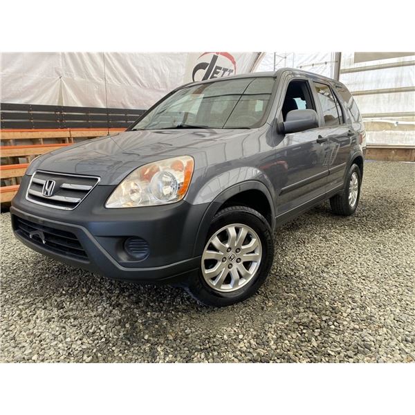 C6B --  2006 HONDA CR-V EX AWD, Grey, 119938 KM