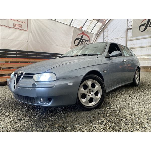 0ZH --  2003 ALFA ROMEO 156 RIGHT HAND DRIVE , BLUE, 32744 KM