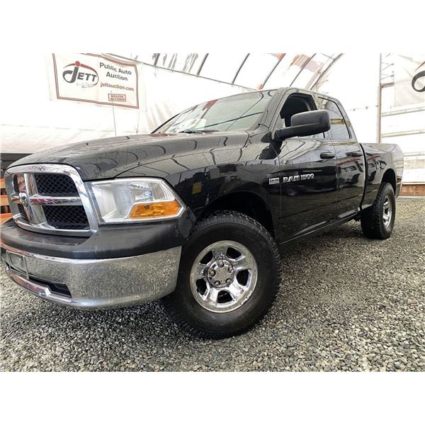 F2 --  2011 DODGE RAM 1500 QUAD CAB 4X4, Black, 179734 KM