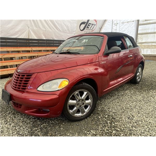 C1 --  2005 CHRYLSER PT CRUISER TOURING CONVERTIBLE, Red, 152341 KM