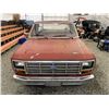 Image 7 : 0ZK --  1985 FORD F150 , Red, 127,834 KM "NO RESERVE"