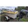 Image 3 : 337 -- SANGSTER CRAFT BOAT 21' APROX, 1988 CALKINS BOAT TRAILER APROX 24' "NO RESERVE"