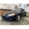 Image 2 : F6L --  2004 CHRYSLER SEBRING LIMITED CONVERTIBLE, Blue, 40246 KM