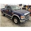 Image 10 : F6I --  2008 FORD F350 SUPER DUTY CREW CAB 4X4 DIESEL, Blue, 169177 KM