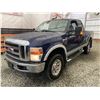 Image 3 : F6I --  2008 FORD F350 SUPER DUTY CREW CAB 4X4 DIESEL, Blue, 169177 KM