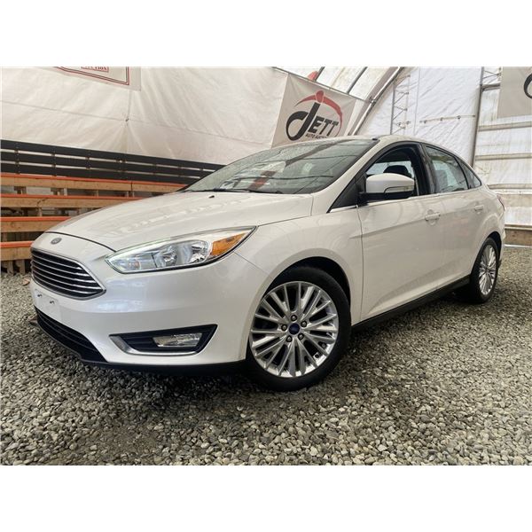 F6M --  2015 FORD FOCUS TITANIUM , White, 79954 KM